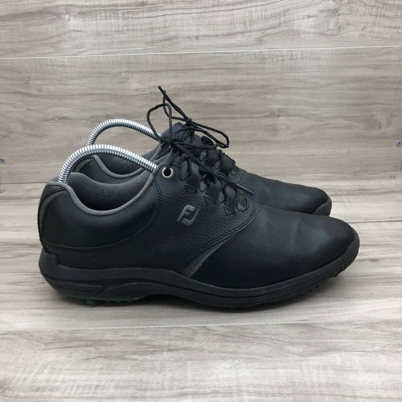FootJoy Golf Shoes Mens 9 M Black GreenJoy Lace Up Soft Spike Cleats FootJoy 45575 GreenJoy Men main image 3